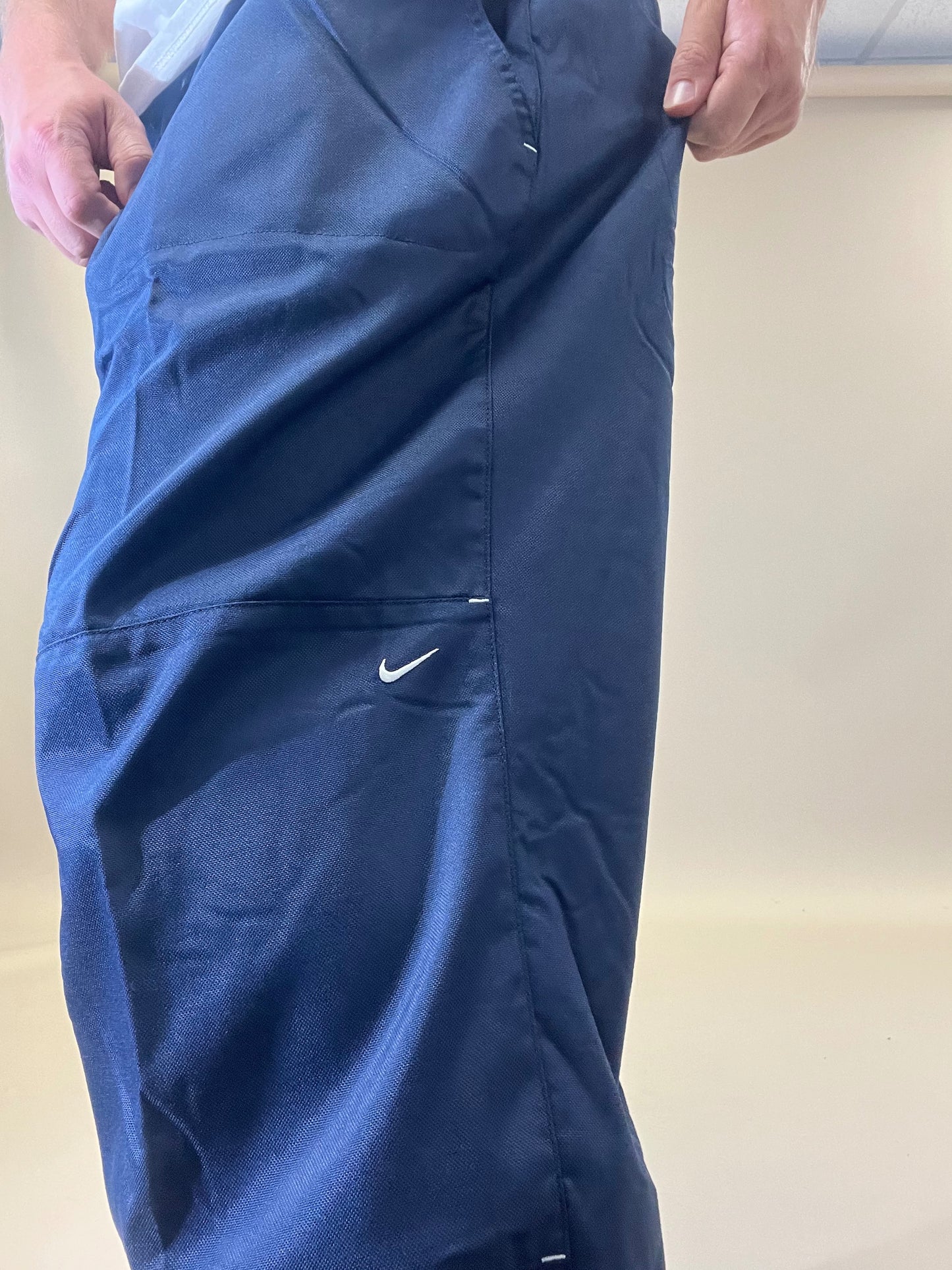 Vintage Nike Fleecelined Tracksuit Bottoms - Navy