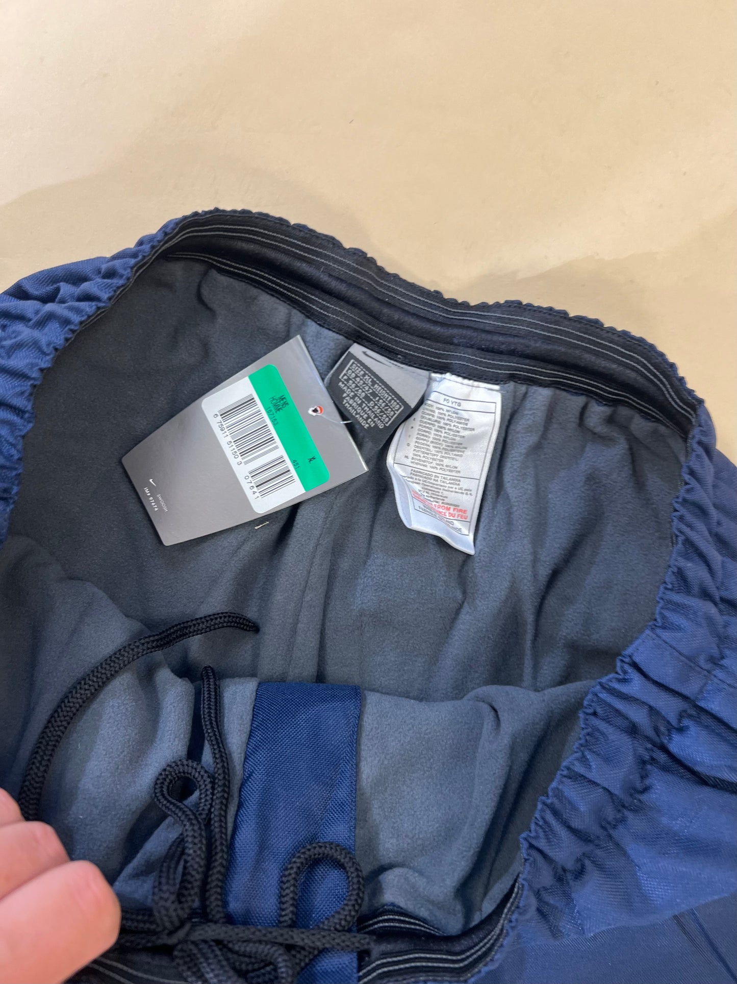 Vintage Nike Fleecelined Tracksuit Bottoms - Navy