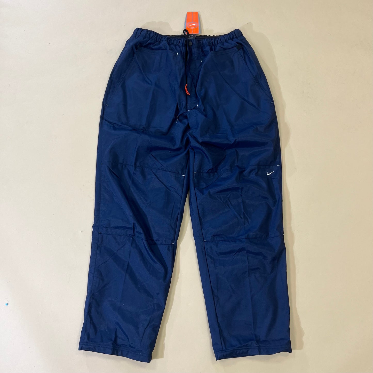 Vintage Nike Fleecelined Tracksuit Bottoms - Navy