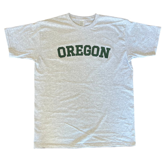 Vintage Oregon College T Shirt - Grey