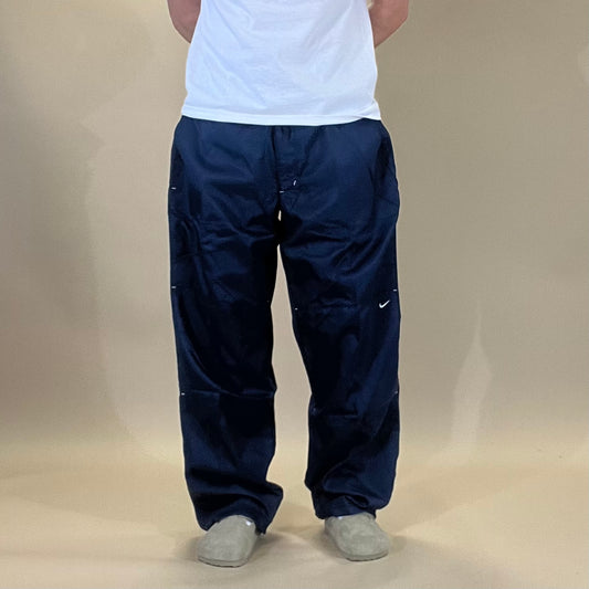 Vintage Nike Fleecelined Tracksuit Bottoms - Navy