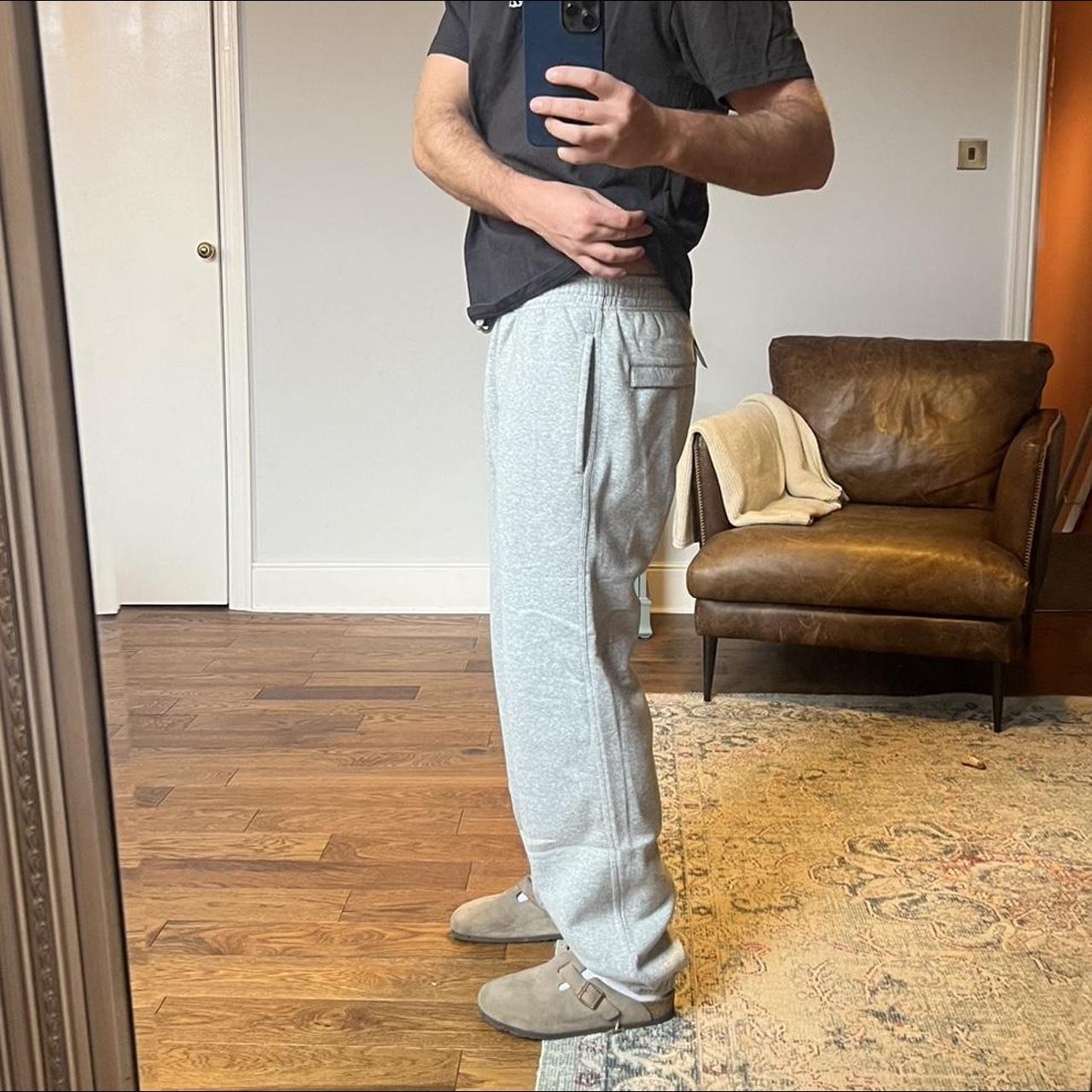 Nike Club Single Swoosh Sweatpants - Grey